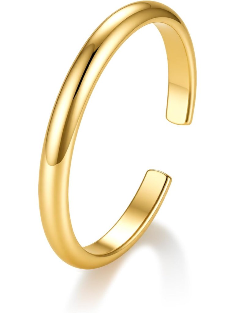 Toe Rings  925 Sterling Silver Band Ring  Waterproof 14k Gold Plated Toe Rings
